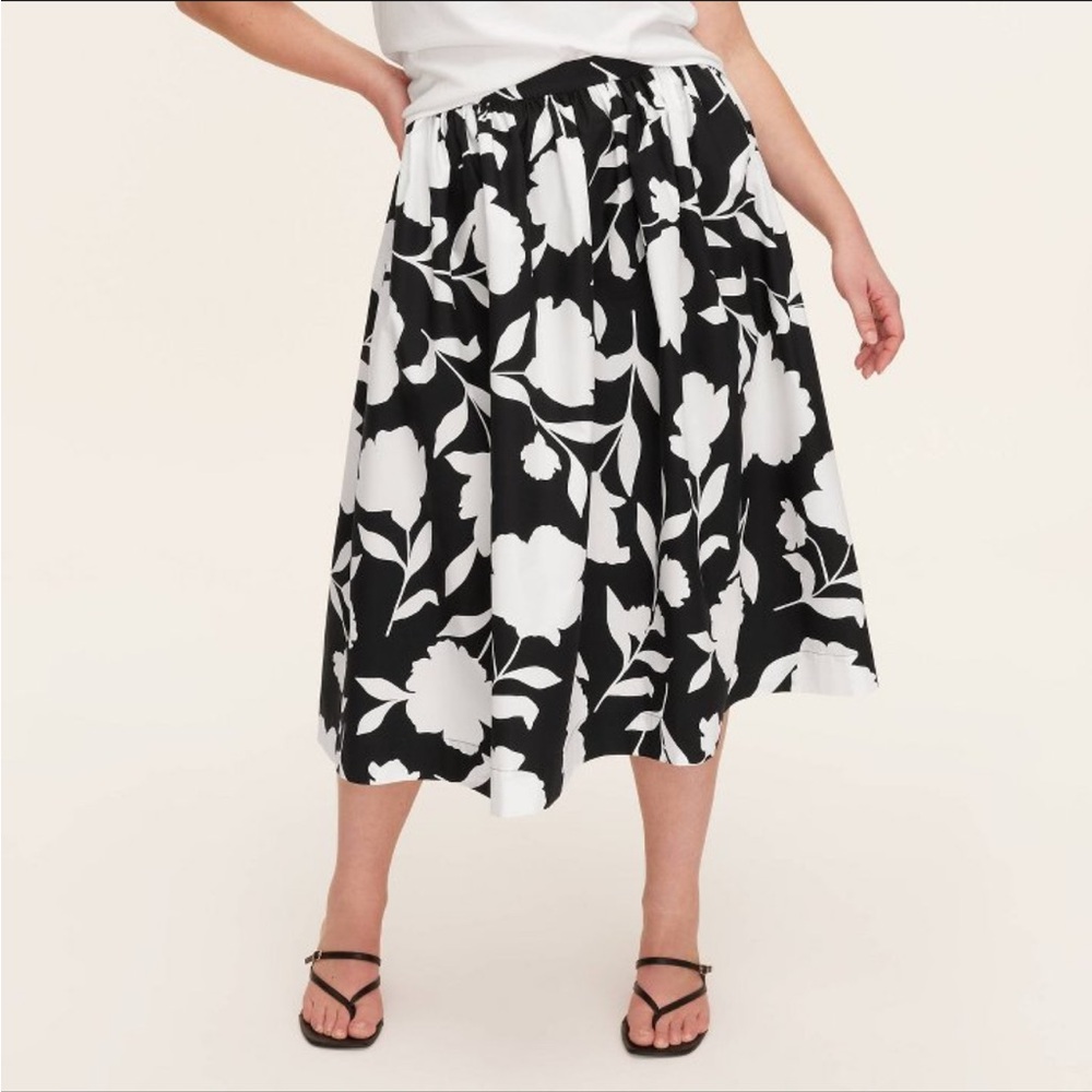 Target x Kate spade Floral Black and White Women's Skirt